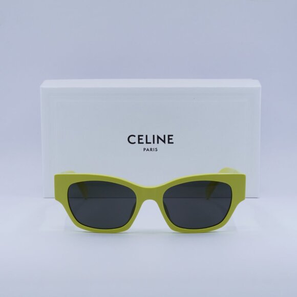 Final Price! Celine CL40197U 93A Lime/Smoke Sunglasses - Picture 4 of 9
